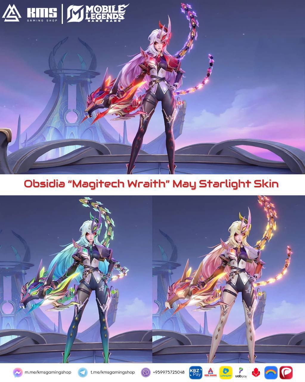 May လရဲ့ Starlight Skin Obsidia (Magitech Wraith)